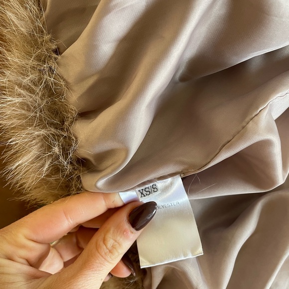 The Frankie Shop mocha Hope fur bomber jacket - Picture 6 of 7